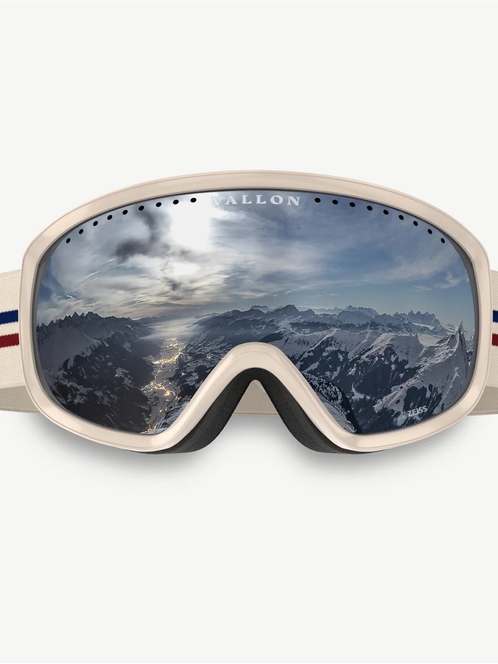 Vallon Freebirds Ski Goggles with Extra Lens, Pouches